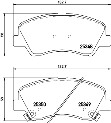 Brake Pad Set, disc brake (T2181)
