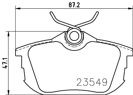 Brake Pad Set, disc brake (T5100)