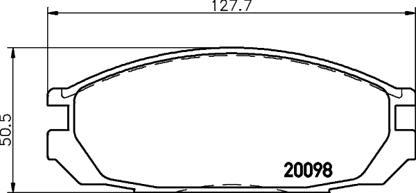 Brake Pad Set, disc brake (T0364)