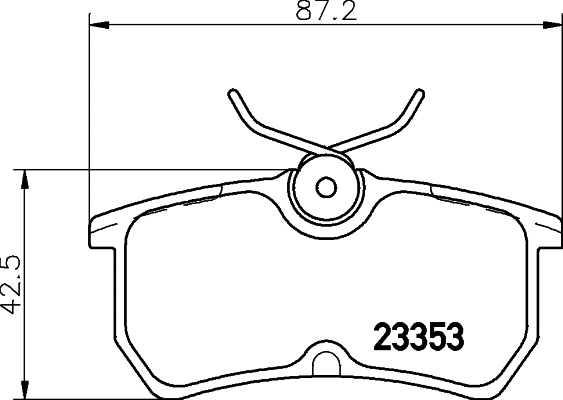 Brake Pad Set, disc brake (T5118)
