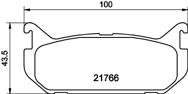 Brake Pad Set, disc brake (T3043)