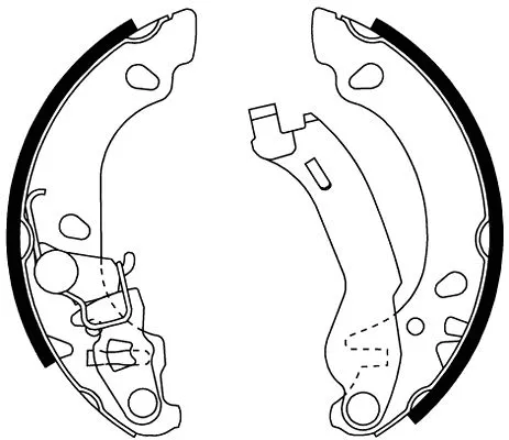 Brake Shoe Set (H9640)