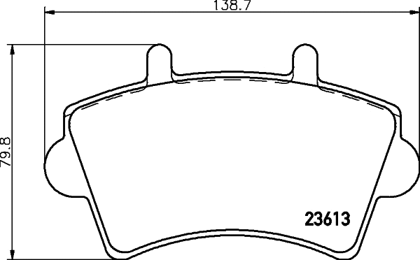 Brake Pad Set, disc brake (T1310)