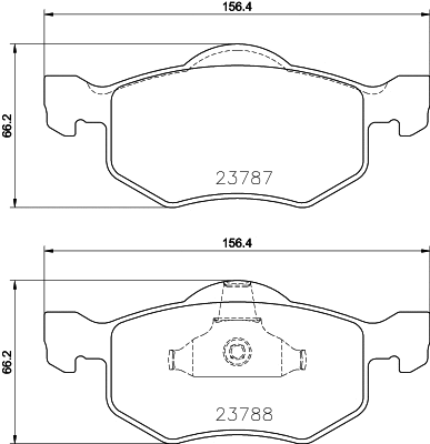 Brake Pad Set, disc brake (T2744)
