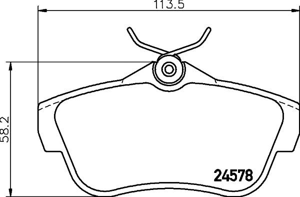 Brake Pad Set, disc brake (T1710)