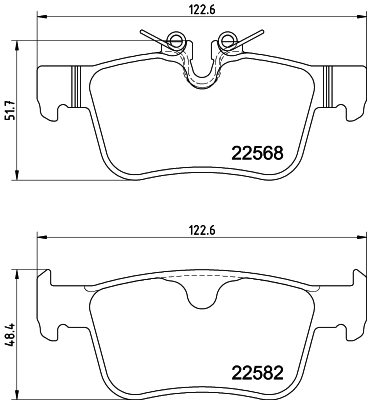 Brake Pad Set, disc brake (T4175)