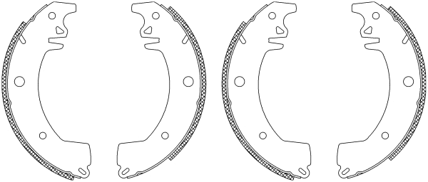 Brake Shoe Set (Q0345)