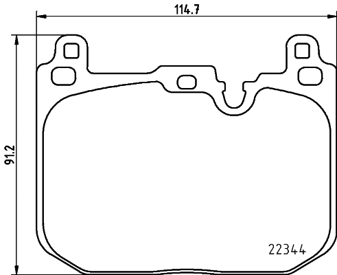 Brake Pad Set, disc brake (T2479)