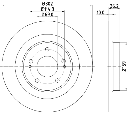 Brake Disc (55674)