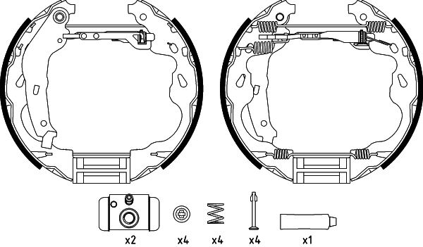 Brake Shoe Set (R1397)