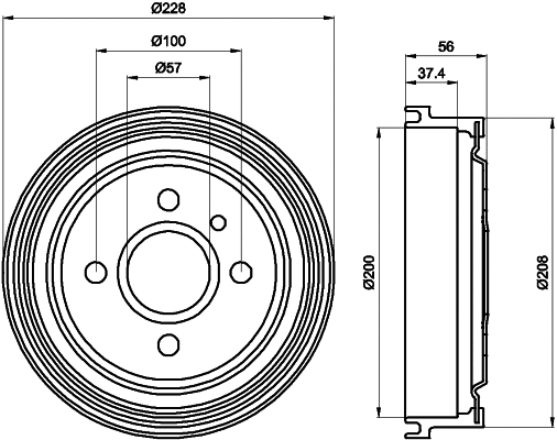 Brake Drum (62403)