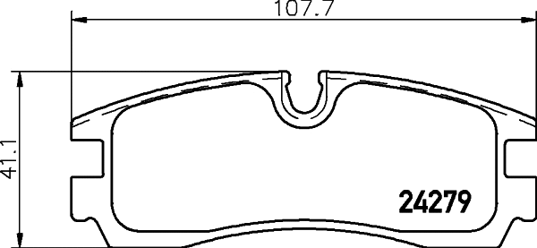Brake Pad Set, disc brake (T1556)