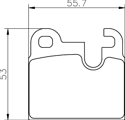 Brake Pad Set, disc brake (T4153)