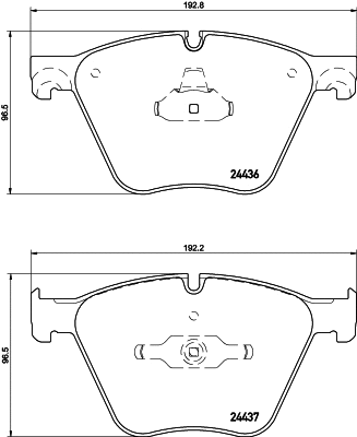 Brake Pad Set, disc brake (T1792)