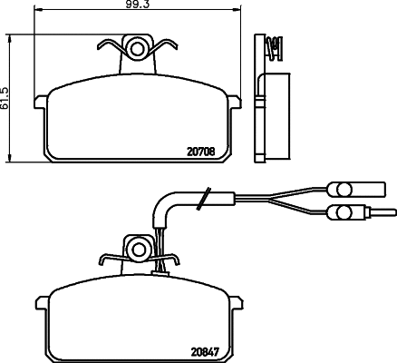 Brake Pad Set, disc brake (T0249)