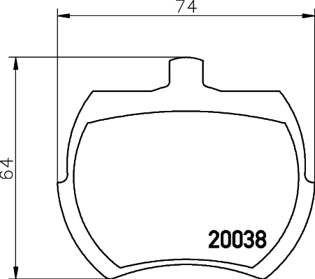Brake Pad Set, disc brake (T0569)