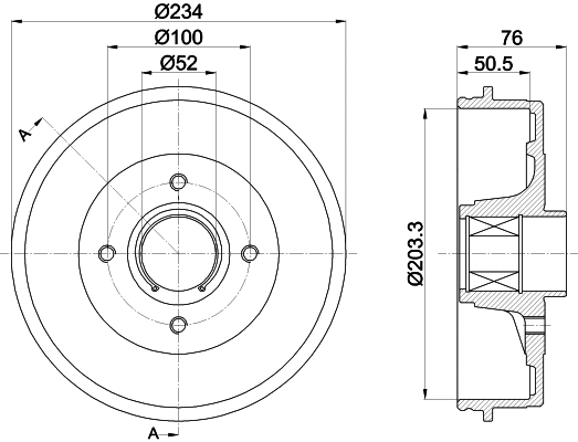 Brake Drum (61423)