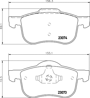 Brake Pad Set, disc brake (T1189)