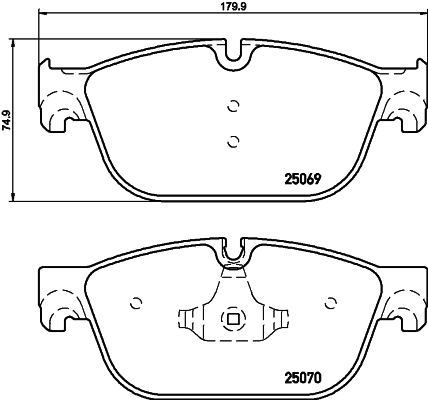 Brake Pad Set, disc brake (T2310)