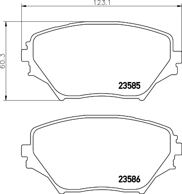 Brake Pad Set, disc brake (T1281)