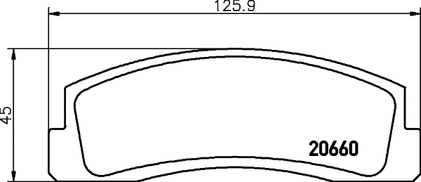 Brake Pad Set, disc brake (T0825)