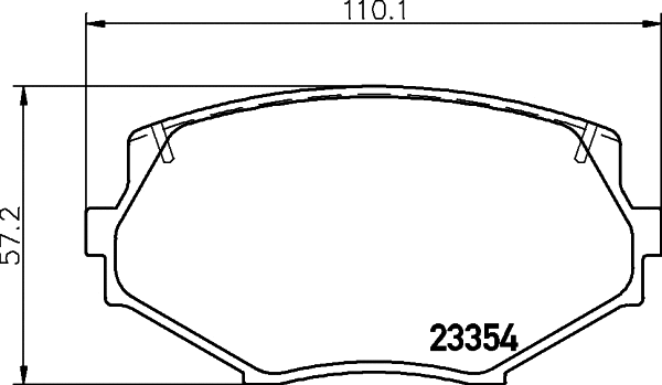 Brake Pad Set, disc brake (T3073)