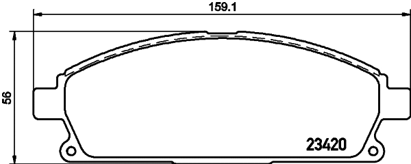 Brake Pad Set, disc brake (T2411)
