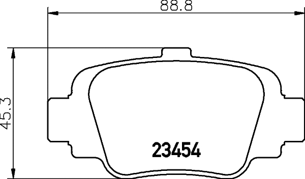 Brake Pad Set, disc brake (T1471)
