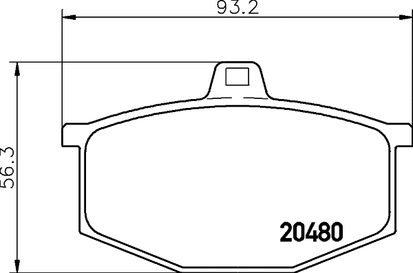 Brake Pad Set, disc brake (T0296)