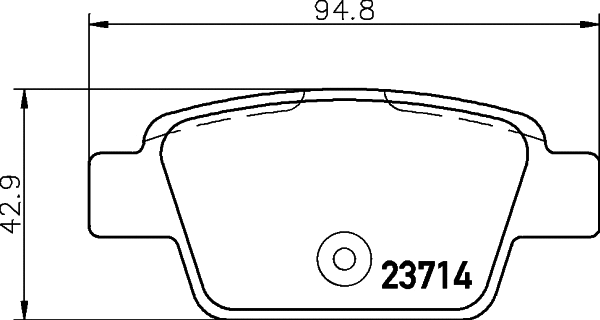 Brake Pad Set, disc brake (T5165)