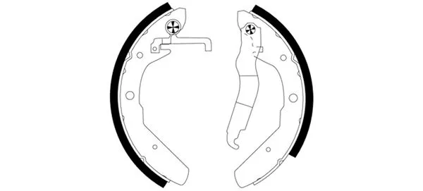 Brake Shoe Set (H8195)