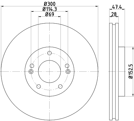 Brake Disc (55435)