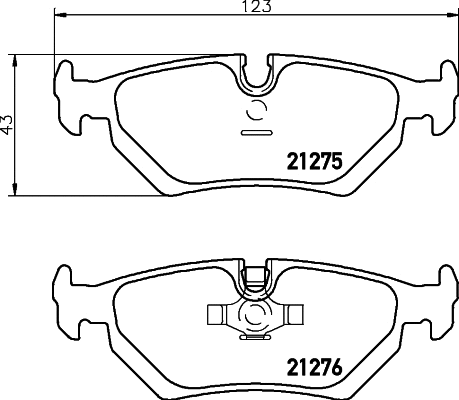 Brake Pad Set, disc brake (T1089)
