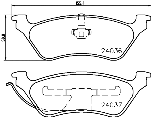 Brake Pad Set, disc brake (T2397)
