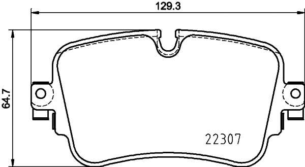 Brake Pad Set, disc brake (T2555)