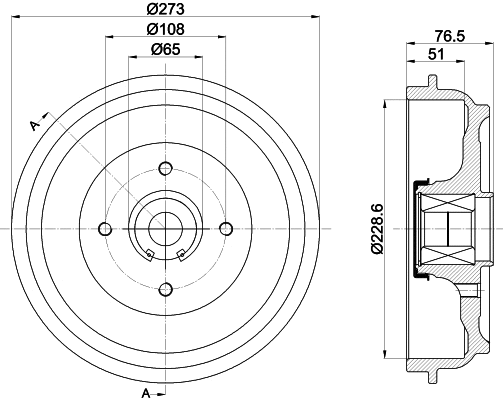 Brake Drum (61382)