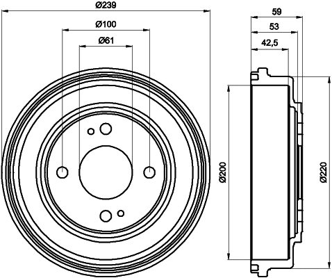 Brake Drum (61153)