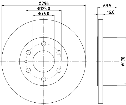 Brake Disc (55291)