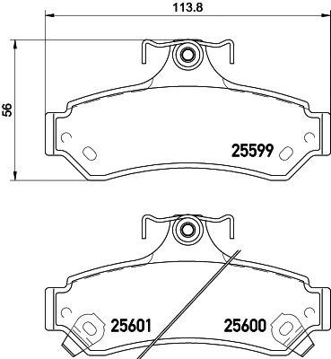 Brake Pad Set, disc brake (T2206)