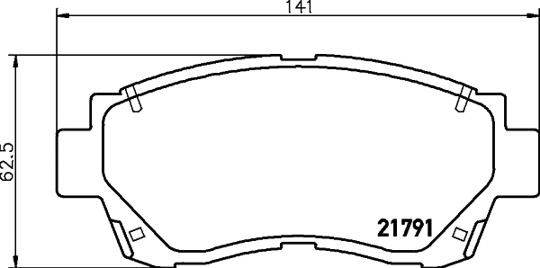 Brake Pad Set, disc brake (T3053)