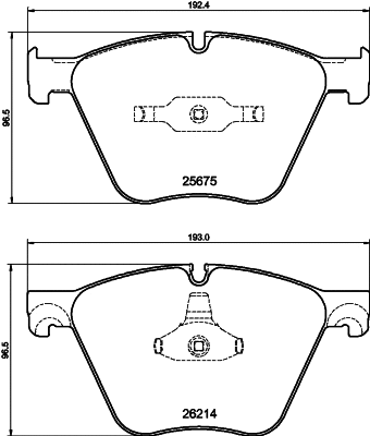 Brake Pad Set, disc brake (T2854)