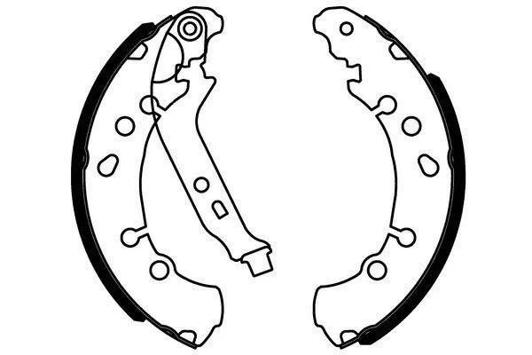 Brake Shoe Set (H1756)