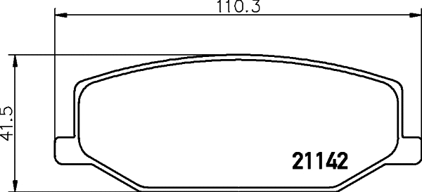 Brake Pad Set, disc brake (T0350)