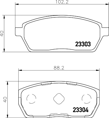 Brake Pad Set, disc brake (T1477)
