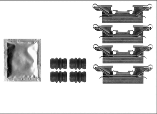 Accessory Kit, disc brake pad (K0678)
