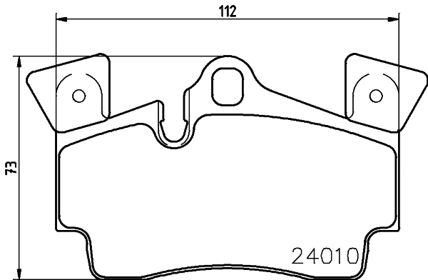 Brake Pad Set, disc brake (T1460)
