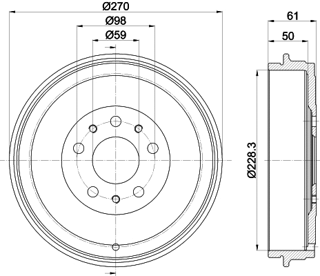 Brake Drum (61456)
