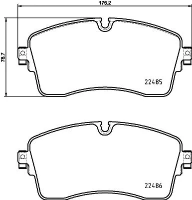 Brake Pad Set, disc brake (T2752)