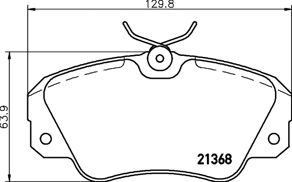 Brake Pad Set, disc brake (T5030)