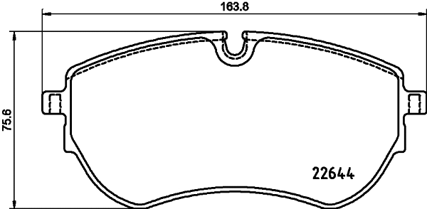 Brake Pad Set, disc brake (T2692)